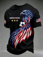 Men's USA Football Printed T-shirt