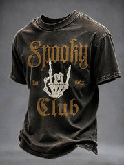 Men's "Spooky Club" Halloween Casual T-Shirt