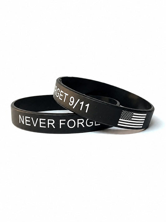 NEVER FORGET 9/11 Printed Wristband