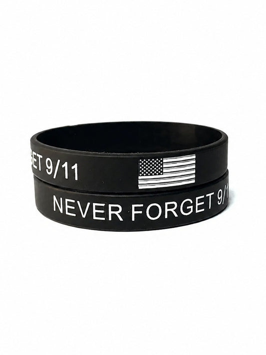 NEVER FORGET 9/11 Printed Wristband