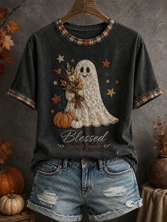 Women's Halloween Ghost T-Shirt