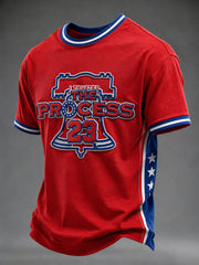 Men's America Basketball Printed T-shirt
