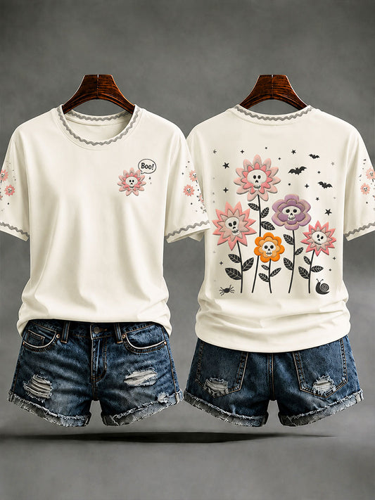 Women's Halloween Art Casual T-shirt