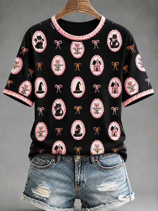 Women's Halloween Artistic Casual T-shirt