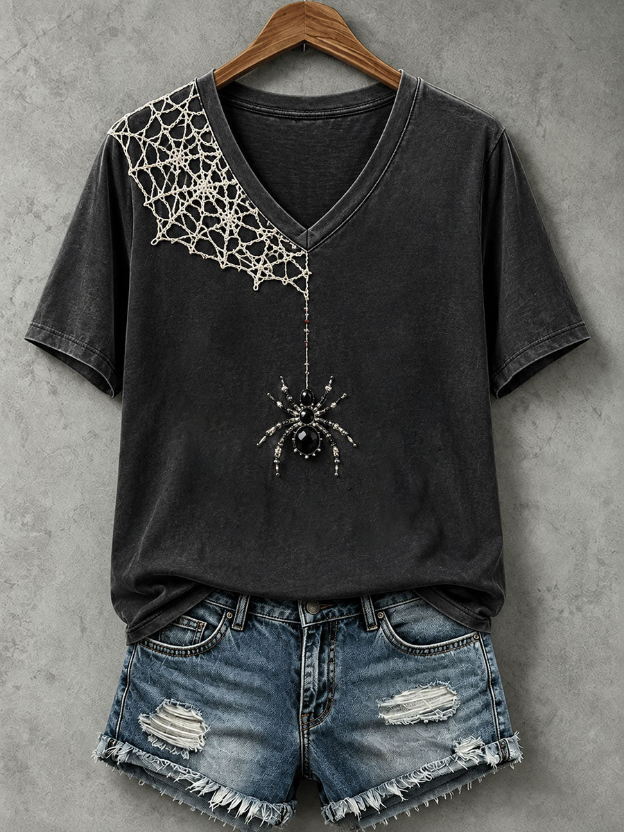 Women's Jewelry Art Spider T-Shirt