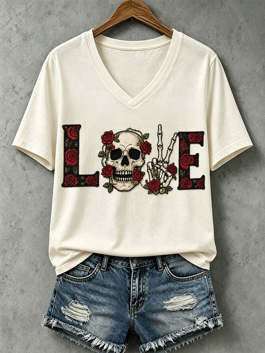 Women's Gothic Skull T-Shirt