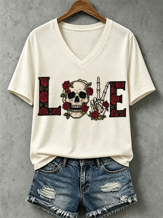 Women's Gothic Skull T-Shirt