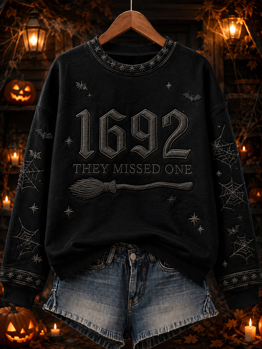 Women's “1692 they messed one” Print Sweatshirt