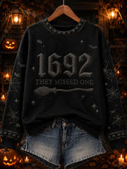 Women's “1692 they messed one” Print Sweatshirt