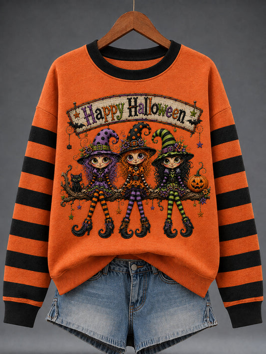 Women's Halloween Print Sweatshirt