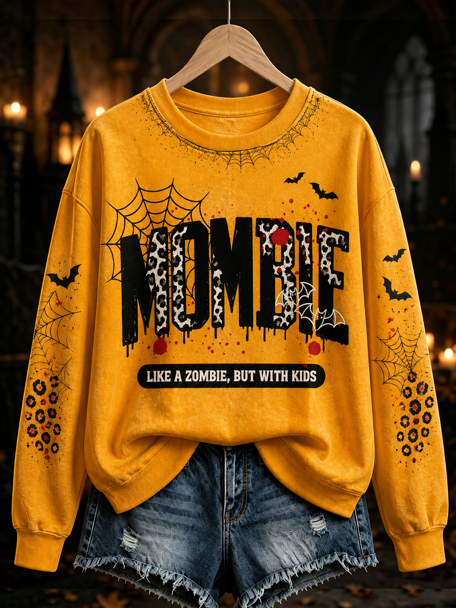 Women's Halloween print Regular Sweatshirt