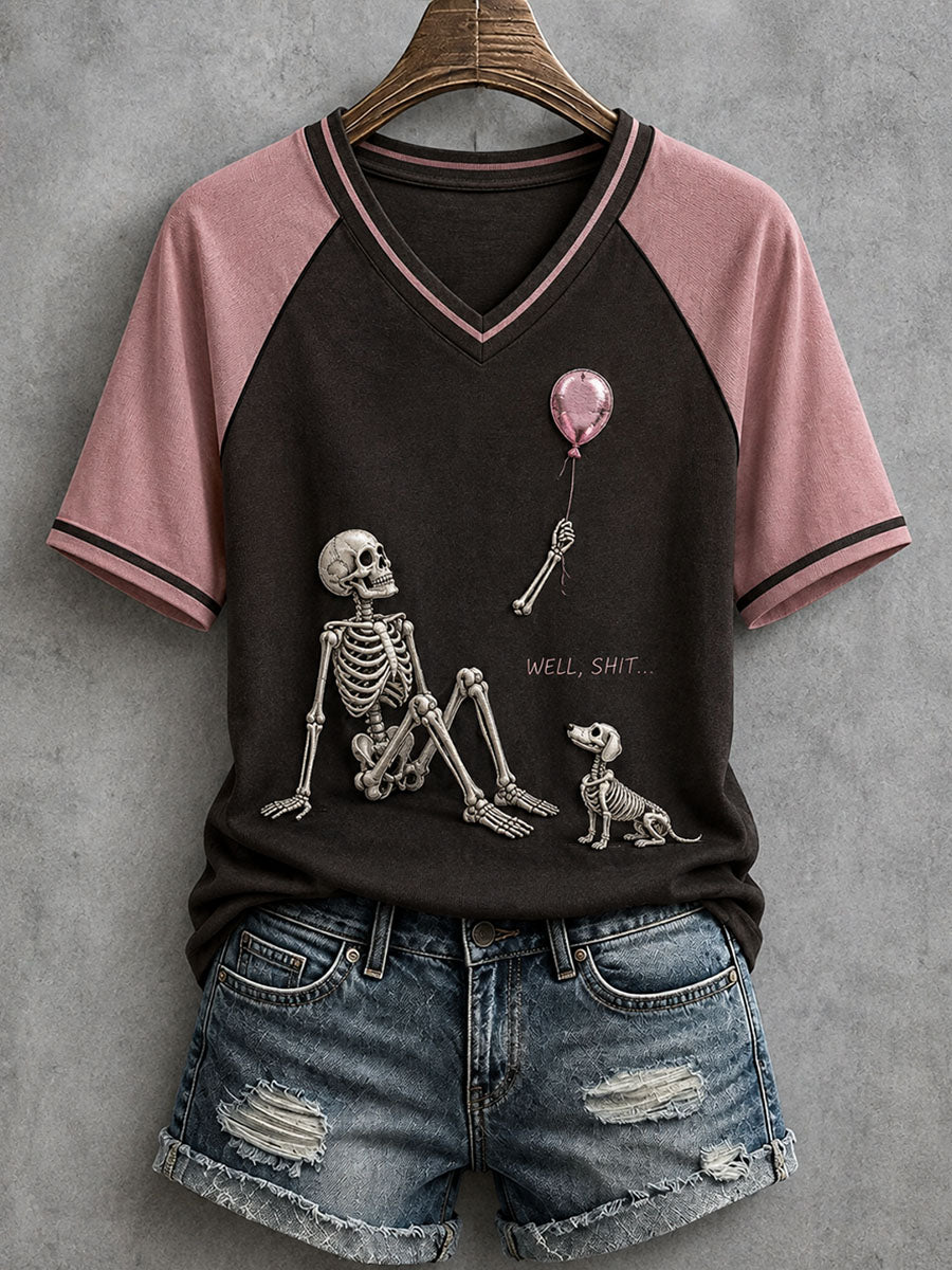 Women's Well Shit Skull T-Shirt