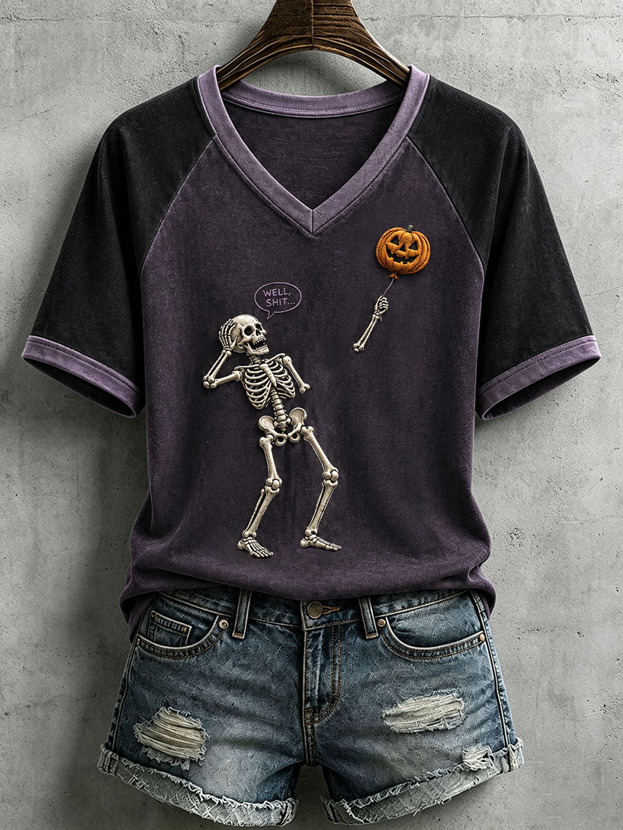 Women's Well Shit Skull T-Shirt