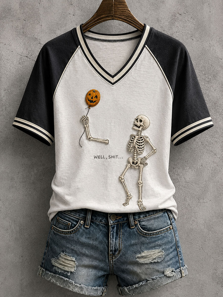 Women's Well Shit Skull T-Shirt