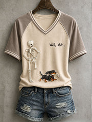 Women's Well Shit Skull T-Shirt