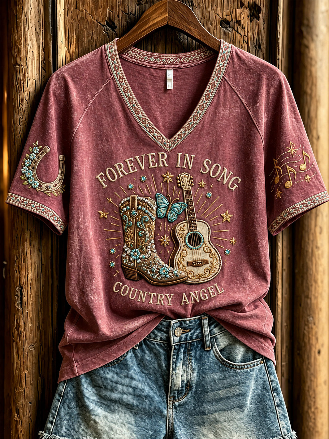 Women's Country Music Legend Tribute Casual Memorial Short Sleeve T-Shirt