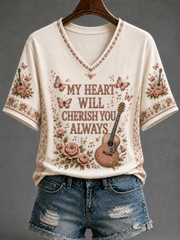 Women's Famous Singer Memorial Short-sleeved T-shirt
