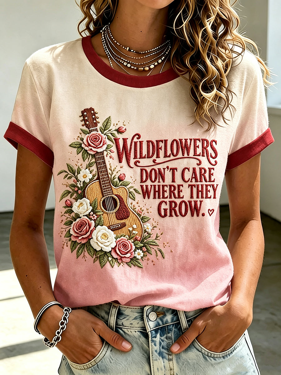 Women's Country Music Legend Tribute Print T-shirt