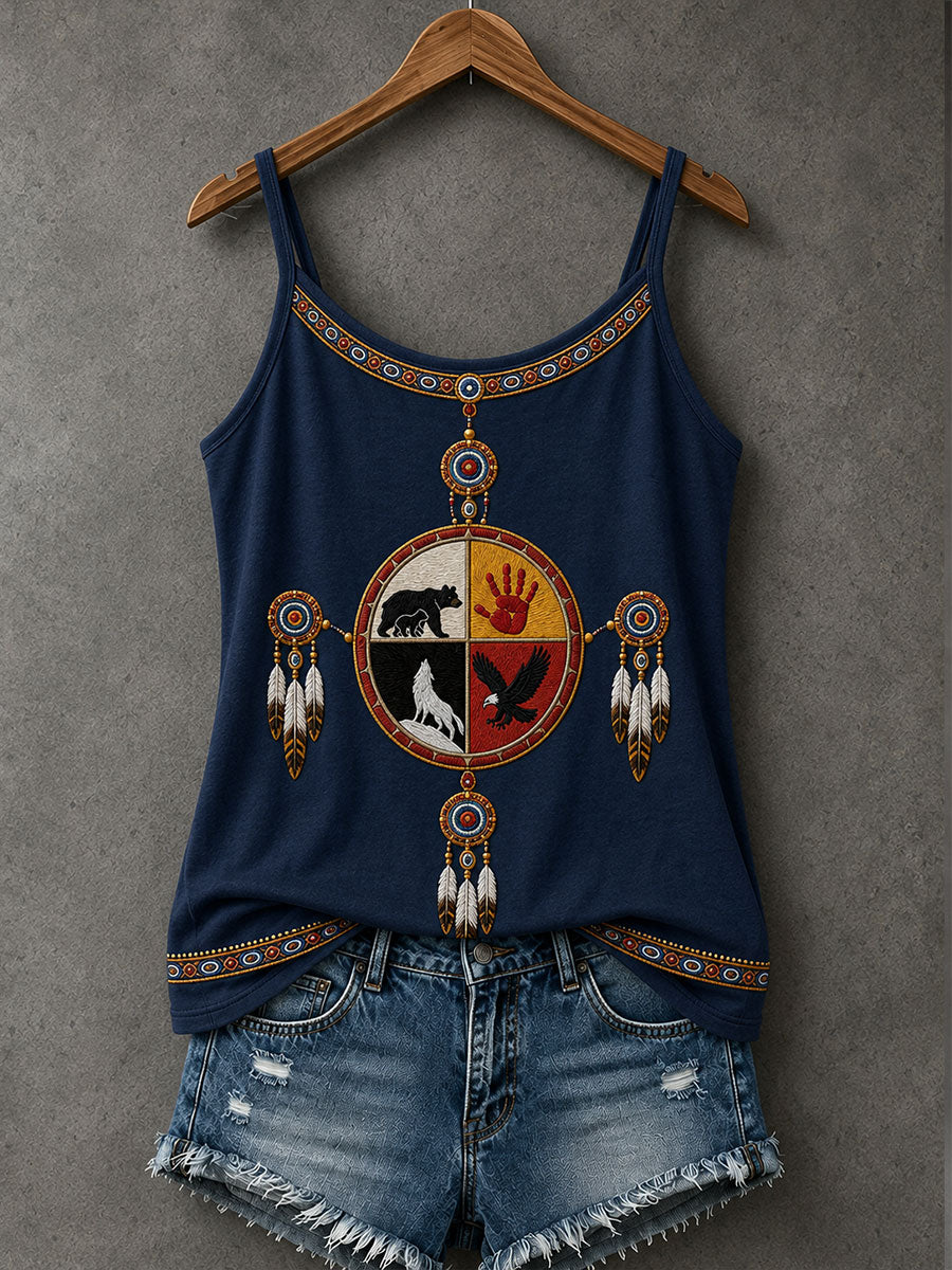 Women's  Indigenous Art  Tank Top