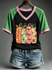 Women's Funny Pumpkin T-shirt
