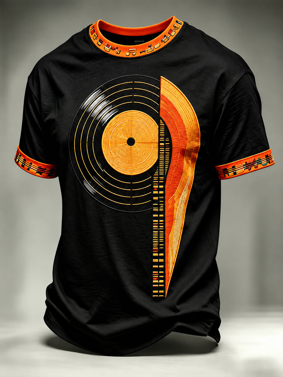 Men's music Printed T-shirt