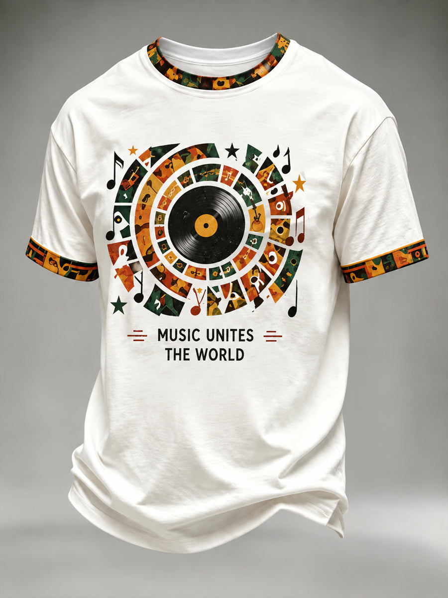 Men's music Printed T-shirt
