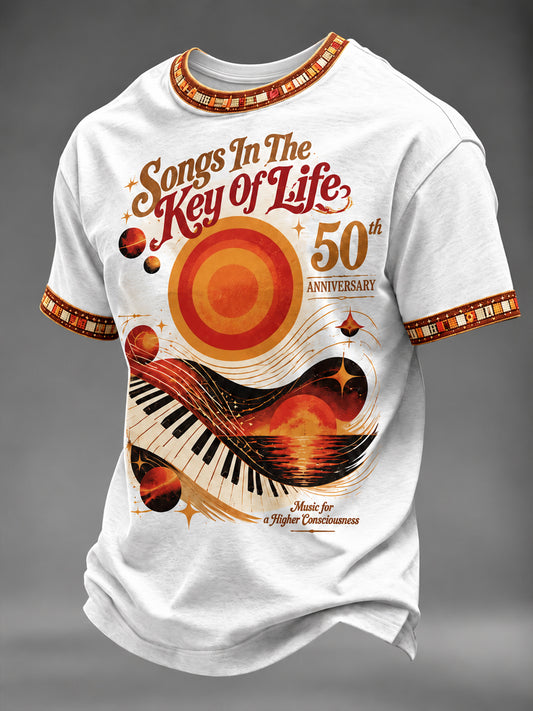 Men's music Printed T-shirt