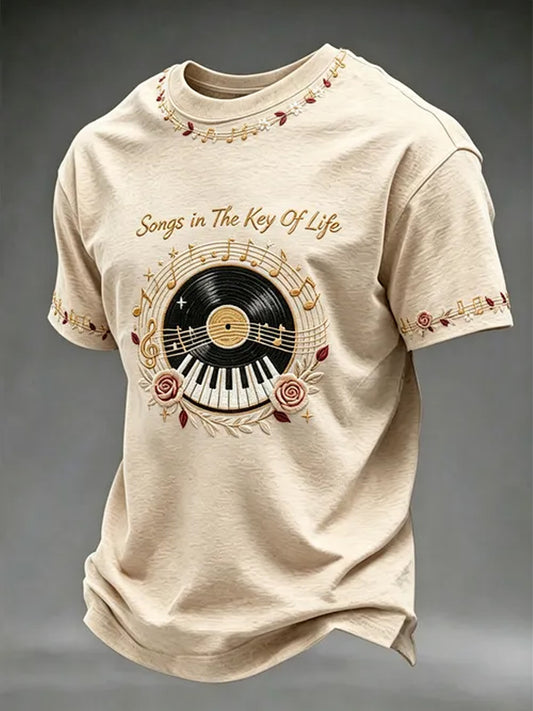 Men's music Printed T-shirt