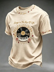 Men's music Printed T-shirt