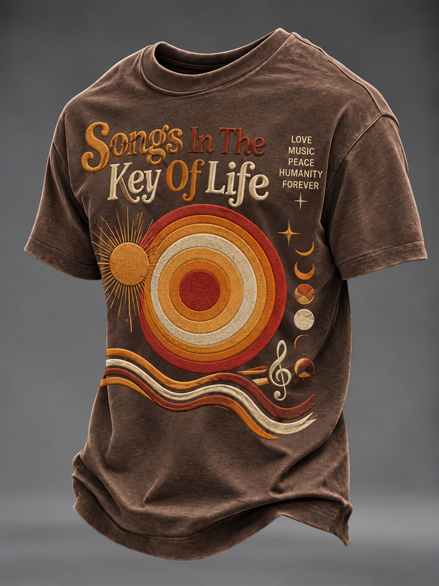 Men's music Printed T-shirt