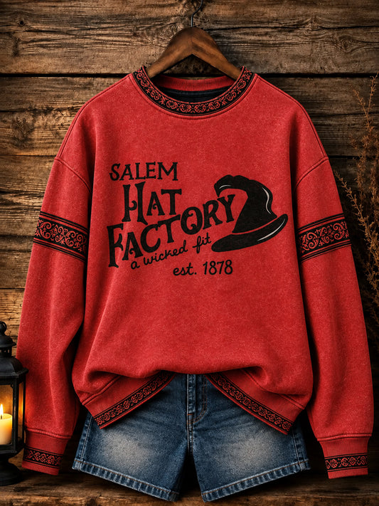 Women's Halloween Print Sweatshirt