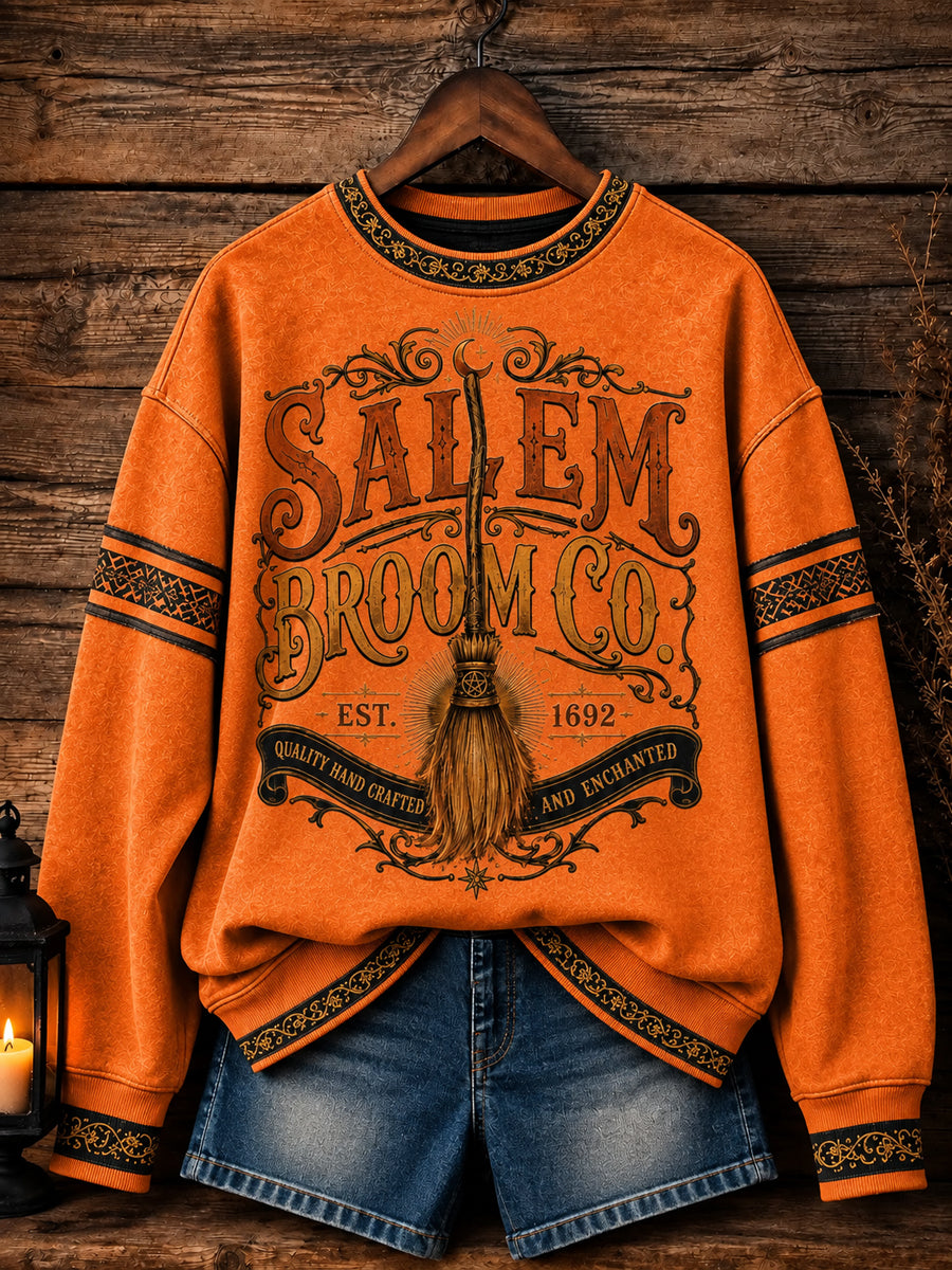 Women's Halloween Print Sweatshirt