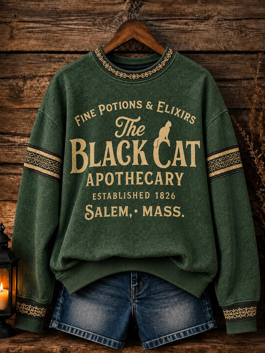 Women's Halloween Print Sweatshirt