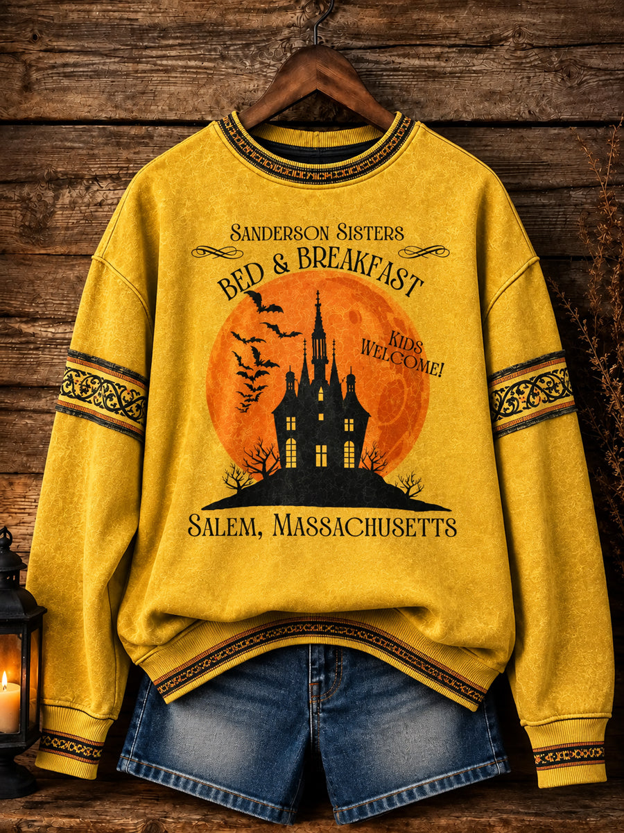 Women's Halloween Print Sweatshirt