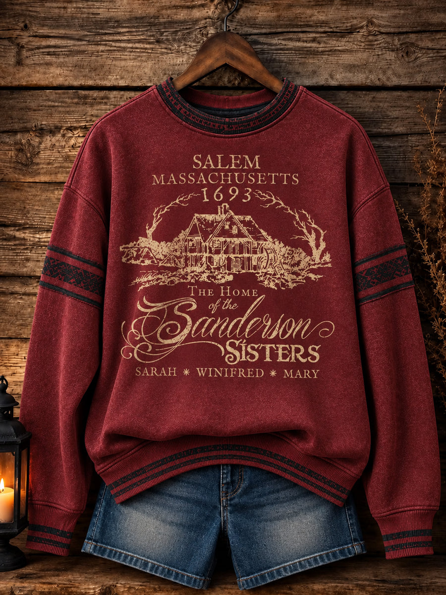 Women's Halloween Print Sweatshirt
