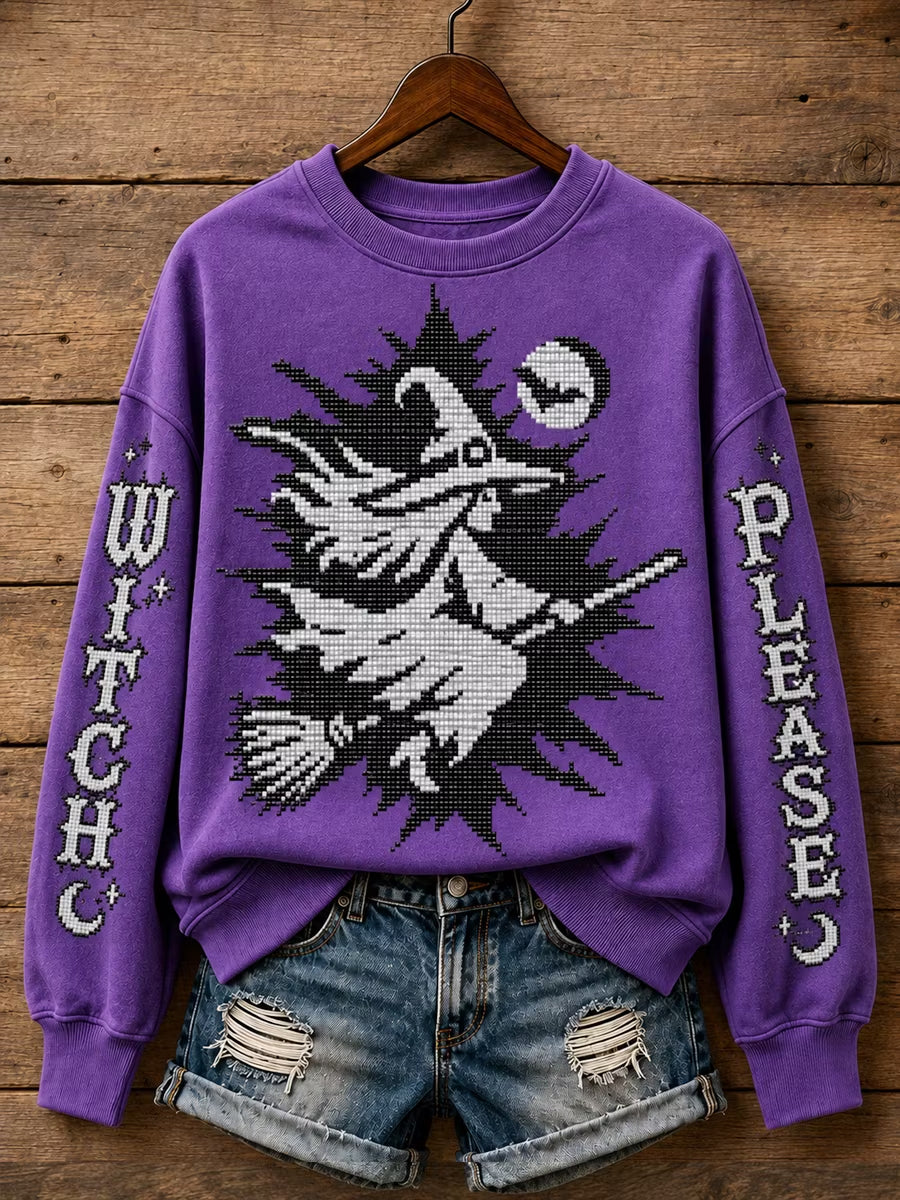 Women's Halloween Print Sweatshirt