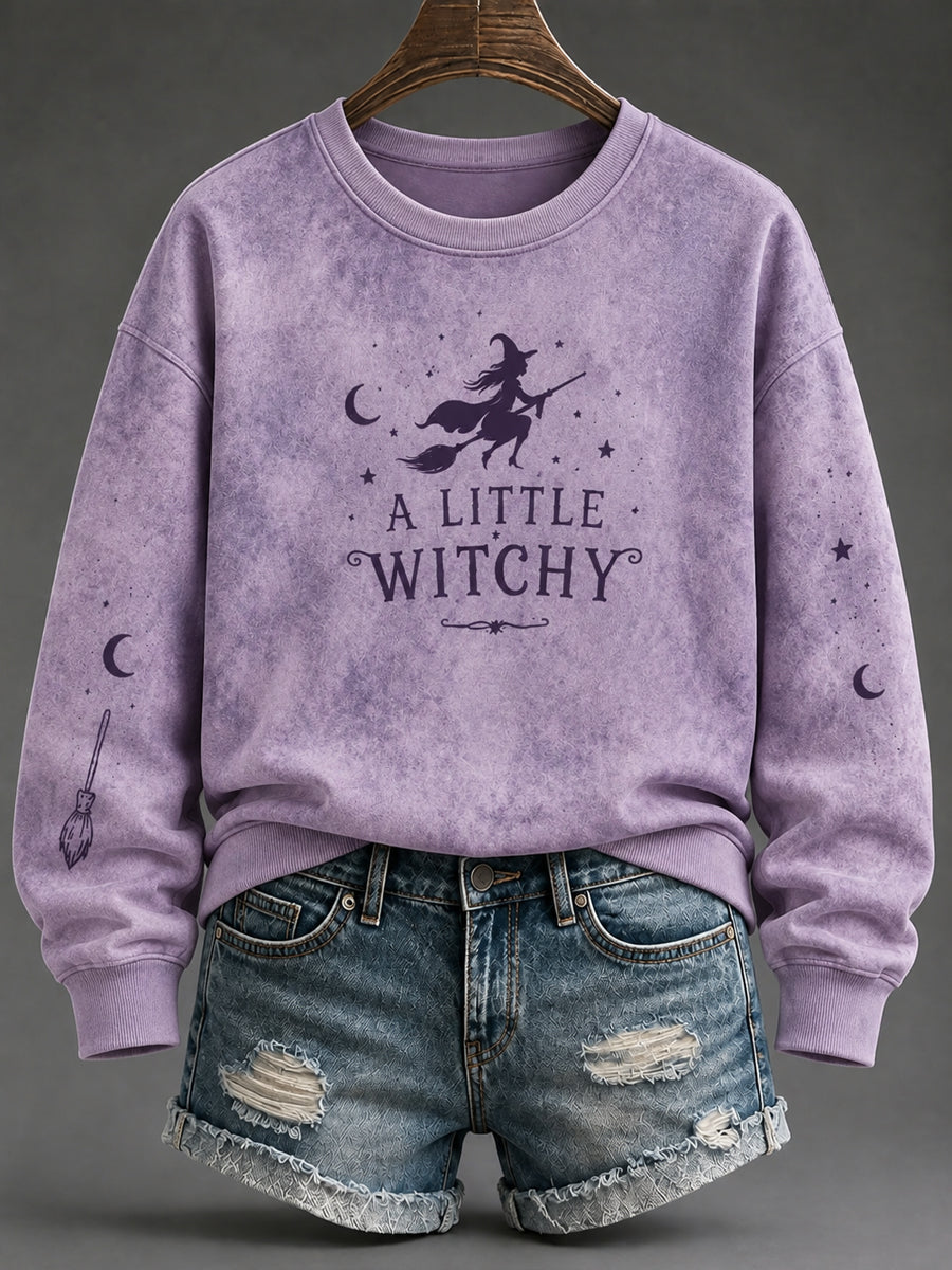 Women's Halloween Print Sweatshirt